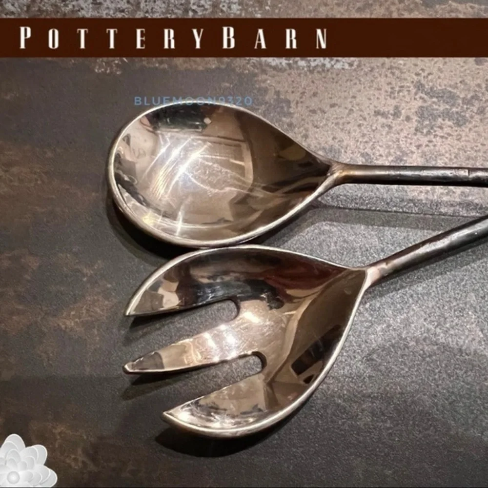 POTTERY BARN Serving Set Butterfly and Dragonfly NWOT